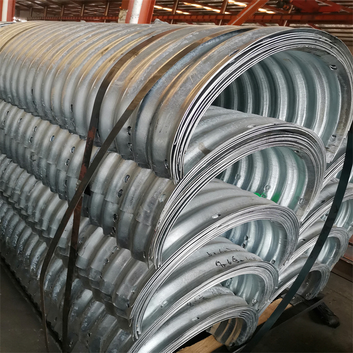 large diameter corrugated galvanized metal steel culvert pipes