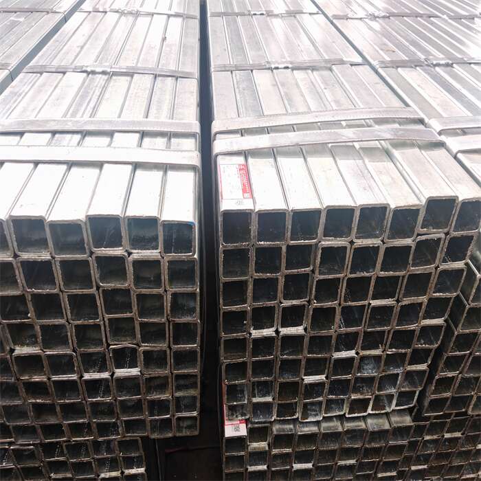 ASTM A500 Galvanized rectangular steel tubes 100X50MM